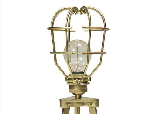 BEACON TABLE LAMP gold metal