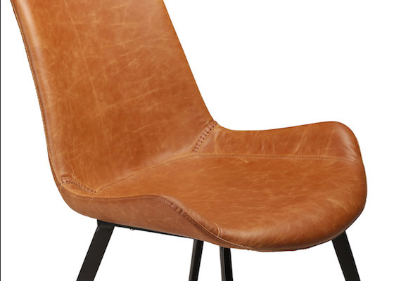 HYPE CHAIR light brown art leather w black legs